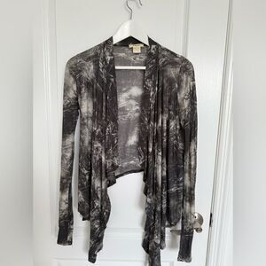 Helmut Lang Gray Tie-Dye Women's open top.